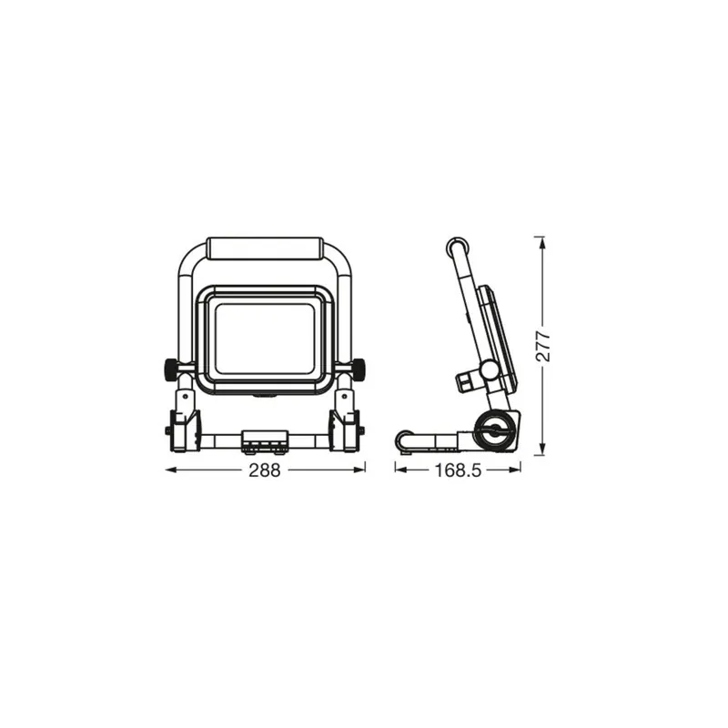 Lampa robocza LED OSRAM VALUE, 30 W, czarna, IP54, 6500 K