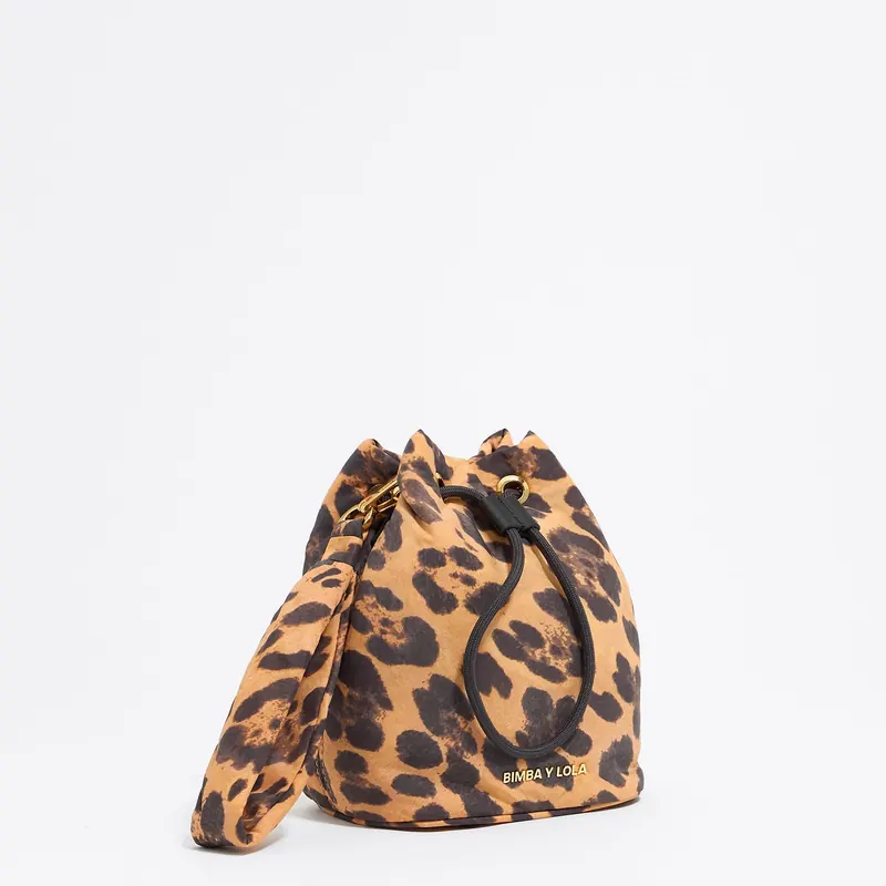 Saszetka nylon Leopard naturalna