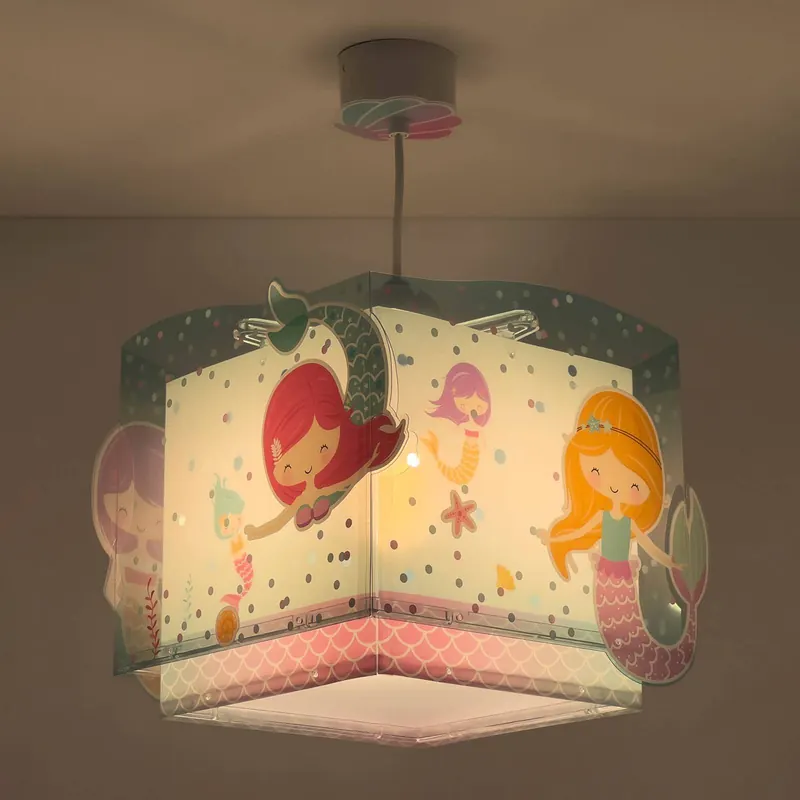 Żyrandol Dalber MERMAID, turkusowo-biały