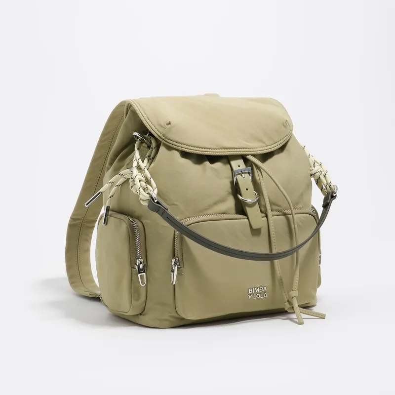 Plecak pocket nylon jasny khaki