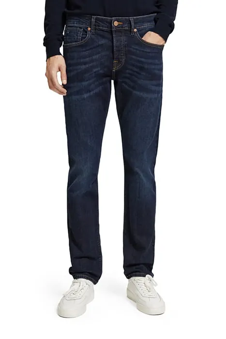 Scotch & Soda Ralston Regular Slim Jeans Beaten Back Beaten Back Maat: W29L34 | Slim Jeans Outlet | Heren | Blauw