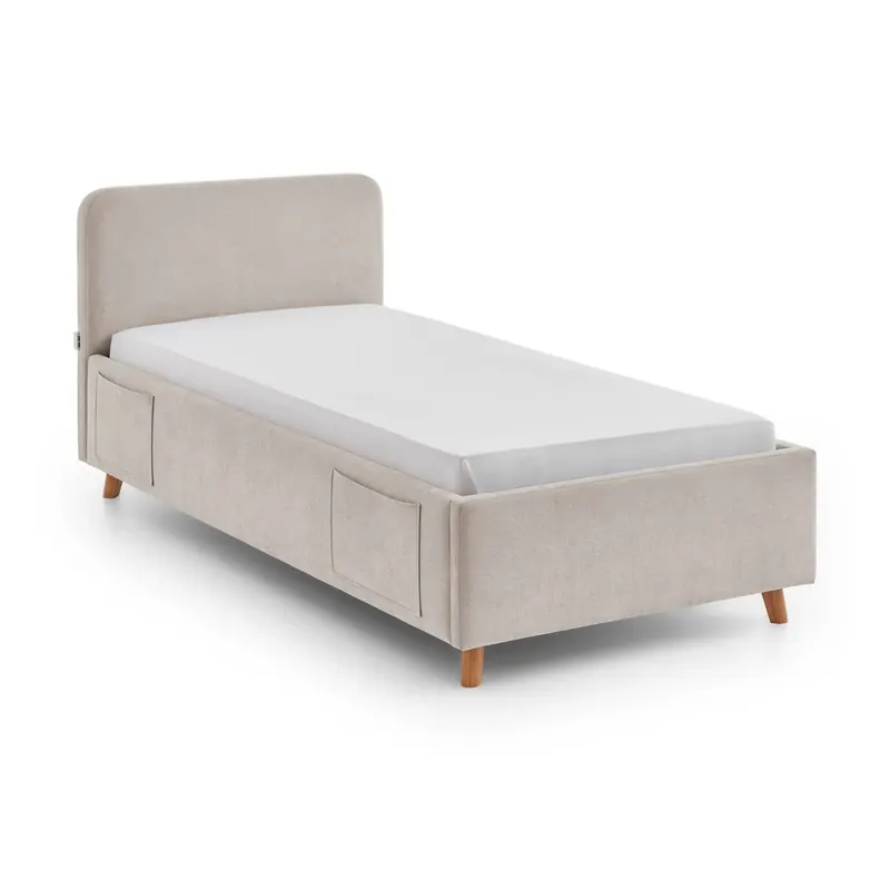 Beżowe łóżko dziecięce ze schowkiem ze stelażem 90x200 cm Cosy – Meise Möbel