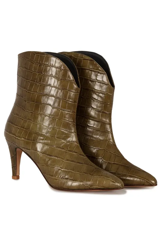 Freebird Uzi Ankle Boots Army Green Maat: 38 | Laarzen Outlet | Dames | Groen