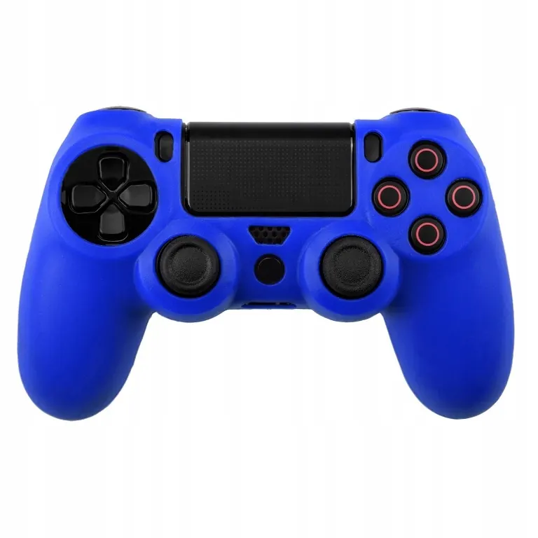 Iris Silikonowy pokrowiec etui osłona case na pad do konsoli PS4 niebieski