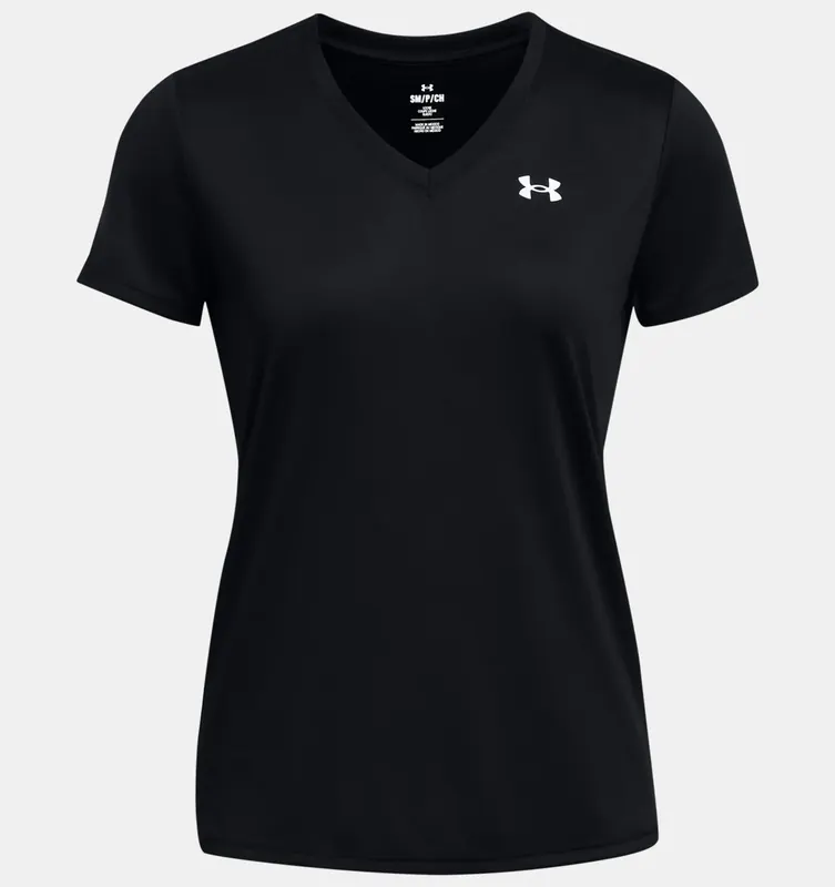 UNDER ARMOUR koszulka damska t-shirt sportowy SSV-Solid czarna (S)