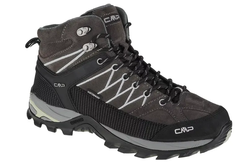 CMP Rigel Mid 3Q12947-U862, Męskie, Szare, buty trekkingowe, skóra zamszowa, rozmiar: 44