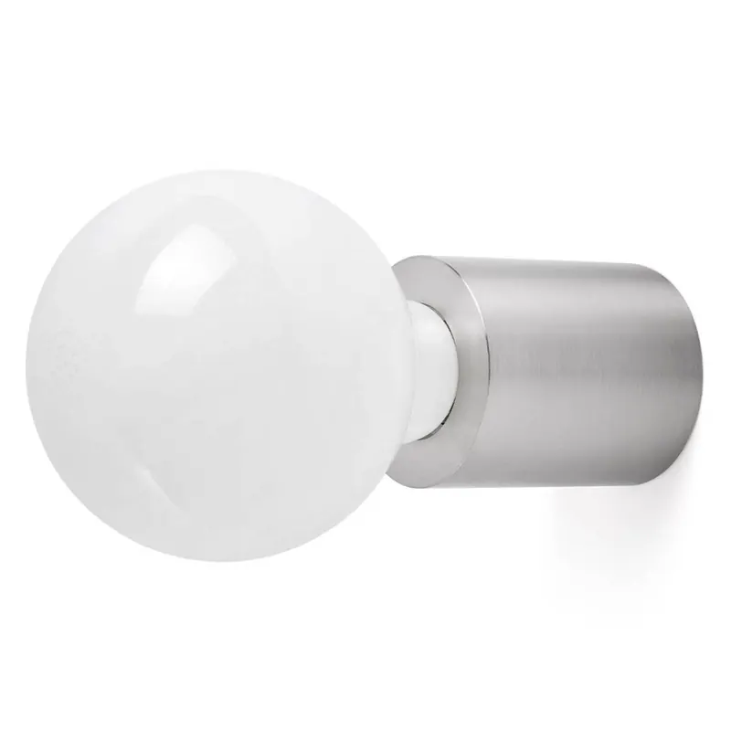 Ten – lampa ścienna, niklowy matowy