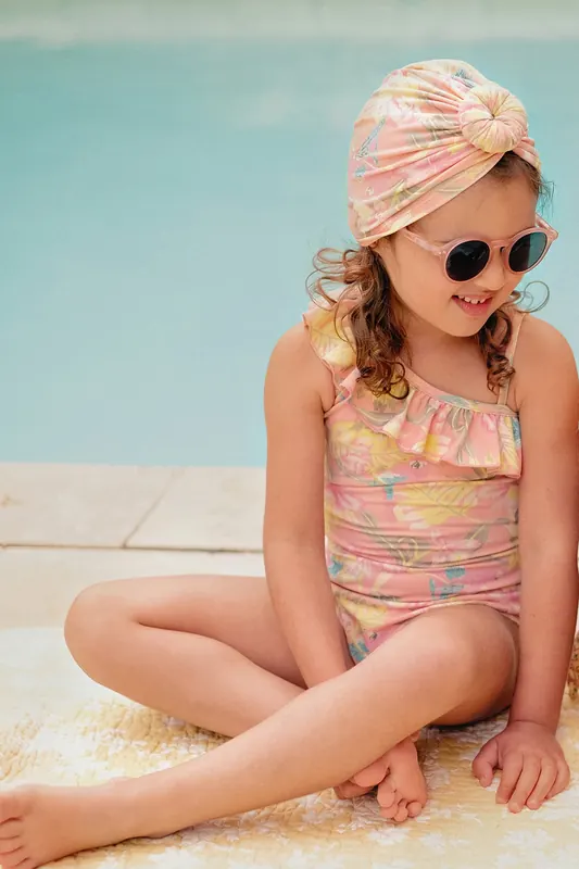 Louise Misha Bathing Suit Audrey Sienna Parrots Maat: 3M | Badmode Outlet | kids | Roze