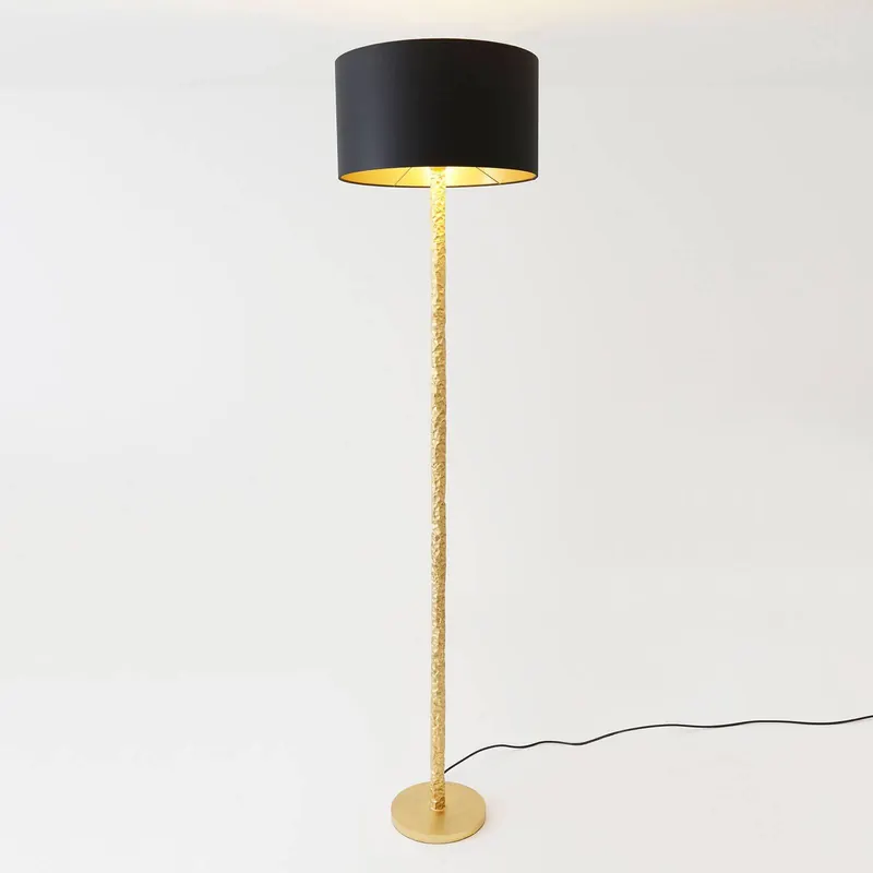 Cancelliere Rotonda chintz lampa podłogowa czarny/złoty
