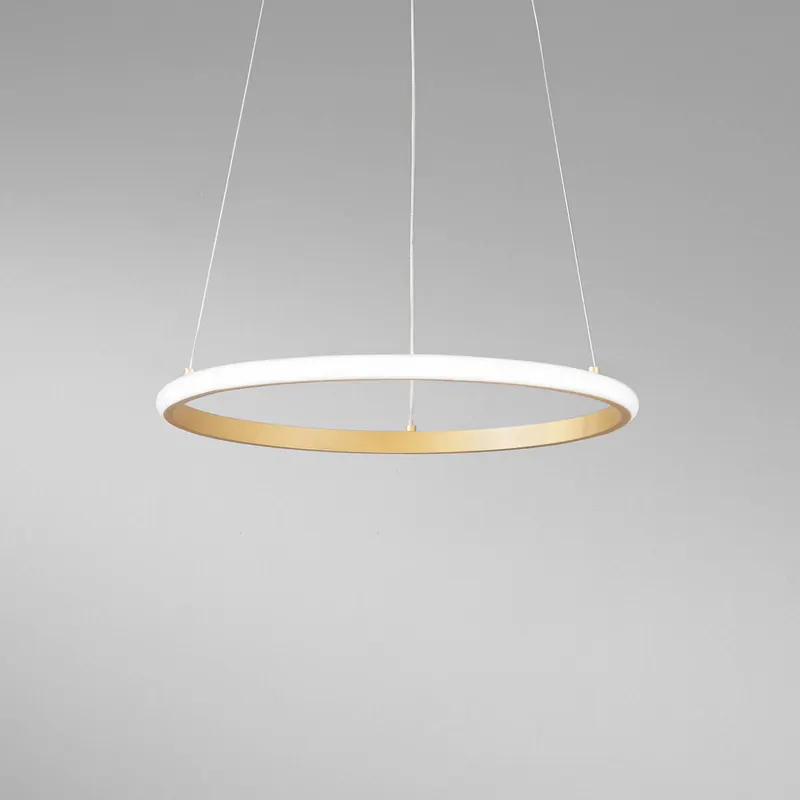 Lampa wisząca LED Axis, Ø 40 cm, kolor złoty, metal, CCT