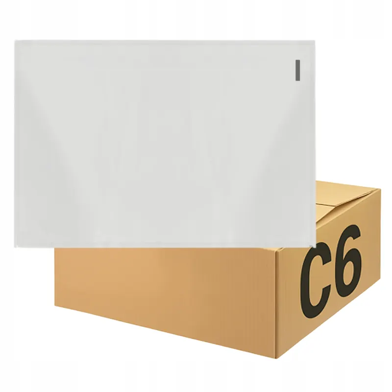 Koperty Kurierskie Przylgi C6 Kangurki Transparent 100 Szt
