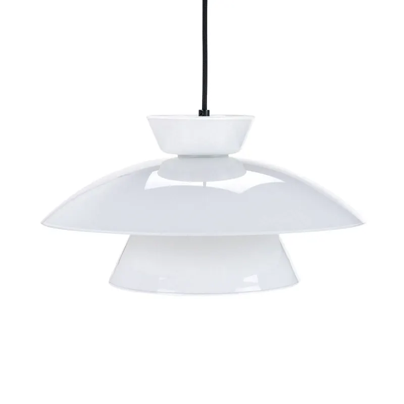 Szklana lampa wisząca Dyberg Larsen Valby, Ø 38 cm