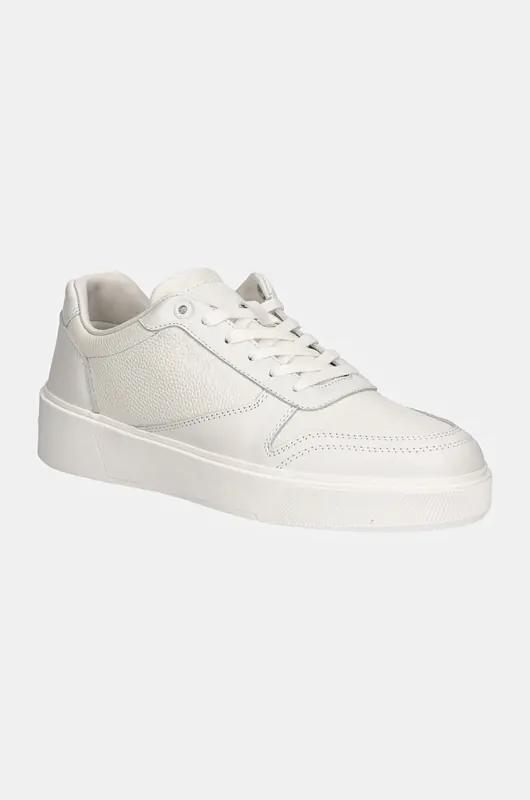 Calvin Klein sneakersy skórzane LOW TOP LACE UP BSKT LTH