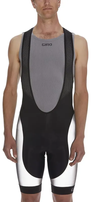 GIRO Spodenki męskie z wkładką CHRONO EXPERT BIB SHORT srebrny (M)
