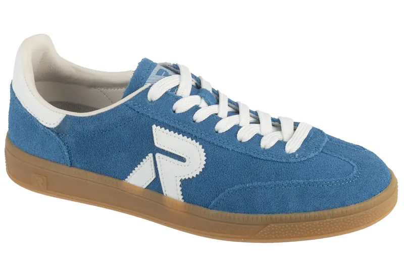 Rieker Sneakers W2200-12, Damskie, Niebieskie, buty sneakers, skóra zamszowa, rozmiar: 38
