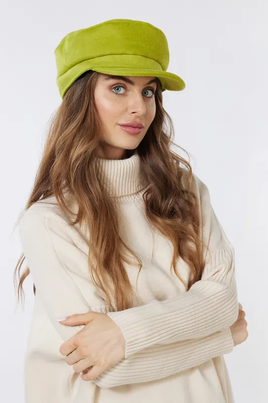 EsQualo Baker Hat Lime Maat: OS | Hoeden Outlet | Dames | Groen