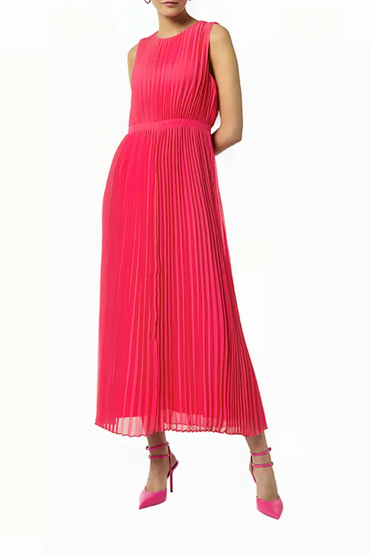 Comma  Dresses Lilac/pink Maat: 36 | Midi Jurken Outlet | Dames | Roze