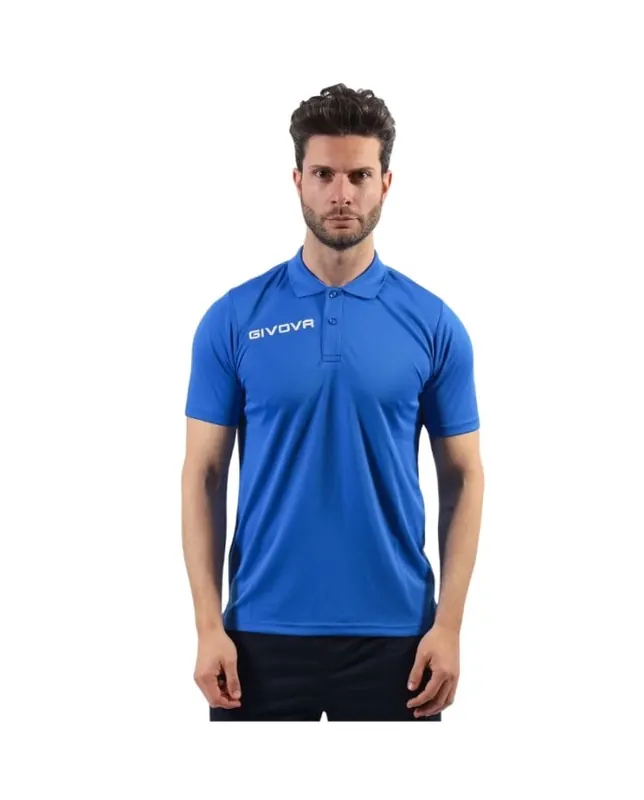 GIVOVA koszulka polo sportowa męska PK01 niebieska (2XL)