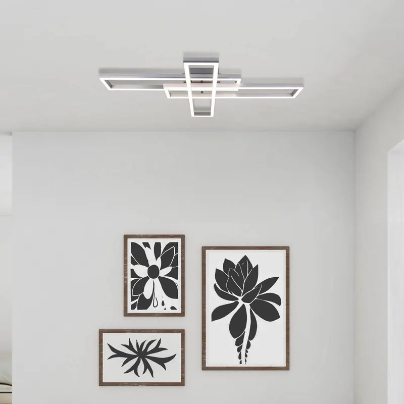 Lampa sufitowa LED Bantry trzy prostokąty CCT, RGB