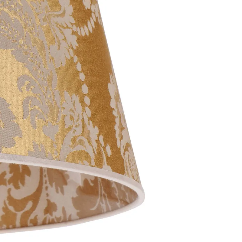 Klosz lampy stożkowy wysokość 25,5 cm, złoty