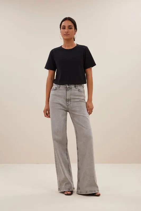 By-Bar Holy Logo Top Jet Black Maat: XS | Tops Outlet | Dames | Zwart