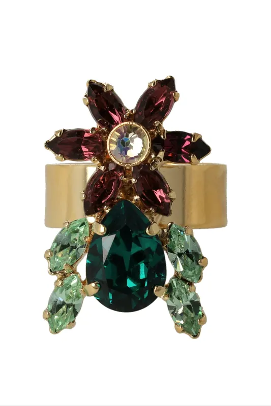 OTAZU Tropical Flower Ring Maat: OS | Ringen Outlet | Dames | Goud