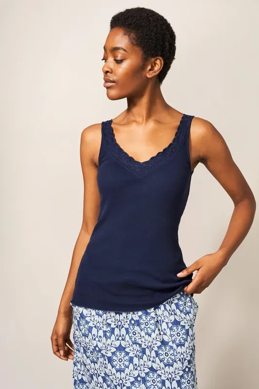 White Stuff Seabreeze Vest French Navy Maat: 8 | Slipjes Outlet | Dames | Blauw