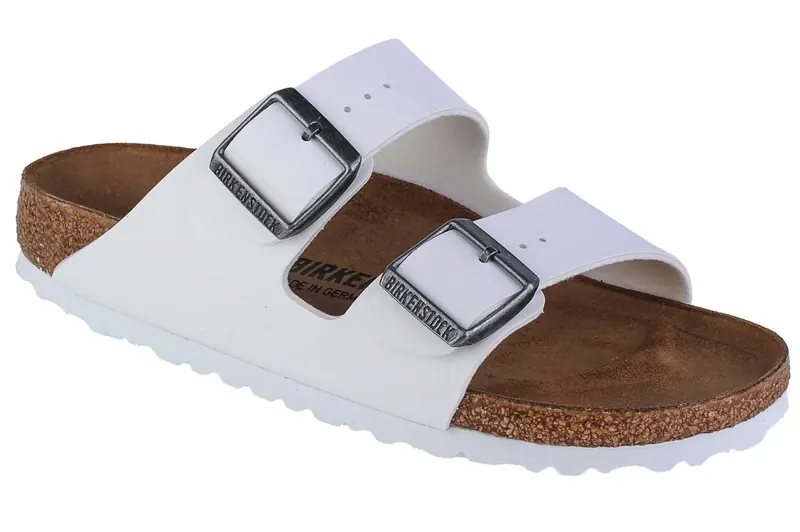 Birkenstock Arizona BF 0552683, Damskie, Białe, klapki, Birko-Flor, rozmiar: 39