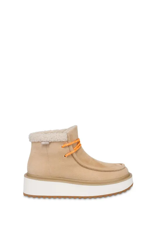 Moschino Soft Fabric Ankle Boots Beige Maat: 40 | Laarzen Outlet | Dames | Beige