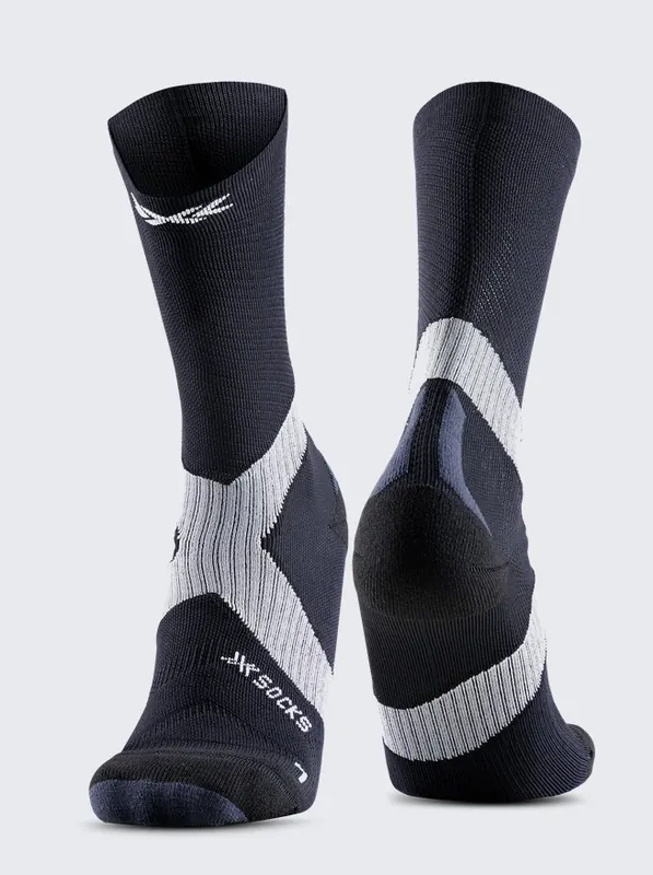 Skarpety unisex X-Socks BIKE EXPERT CREW BLACK/CHARCOAL czarne (45/47)