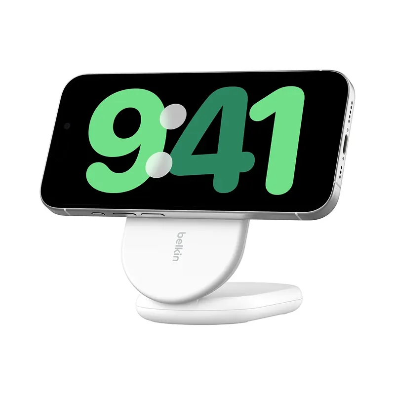 Belkin skladacia indukčná nabíjačka pre iPhone s Qi2 15W, MagSafe, biela