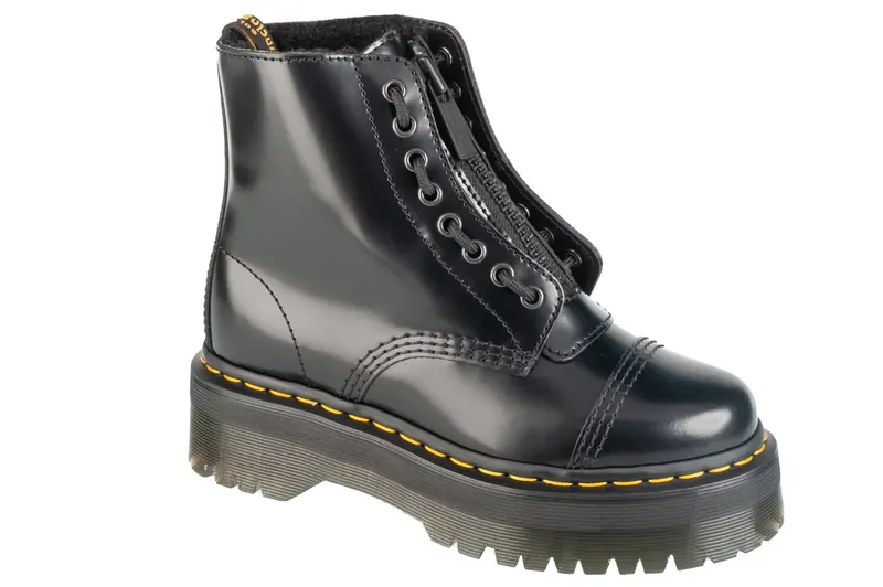 Dr. Martens Sinclair FL DM31213001, Damskie, Czarne, glany, skóra licowa, rozmiar: 38