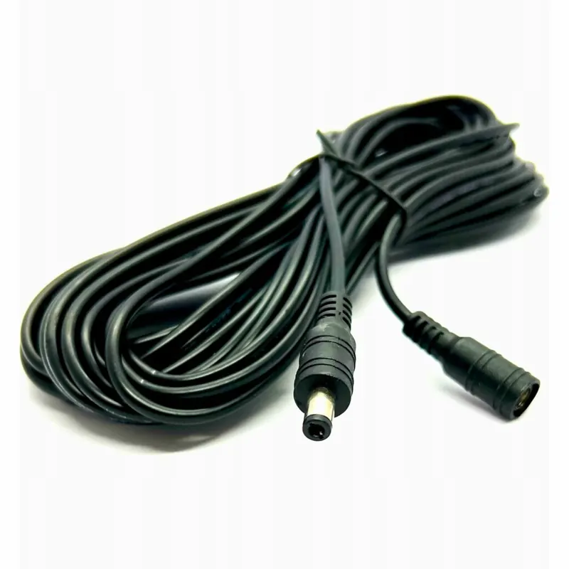 Przedłużacz zasilania 12V DC 5.5/2.1 mm 3 m do kamer monitoringu Cctv