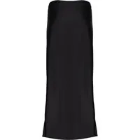 Geisha Satin Skirt Elastic Waist Black Maat: M | Maxi Rokken Outlet | Dames | Zwart