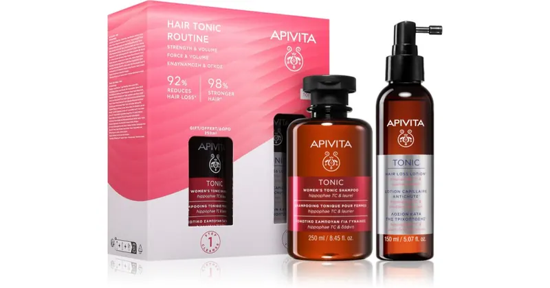 Apivita Tonic Women's Hair Tonic Routine Set zestaw anti-przeciw wypadaniu włosów