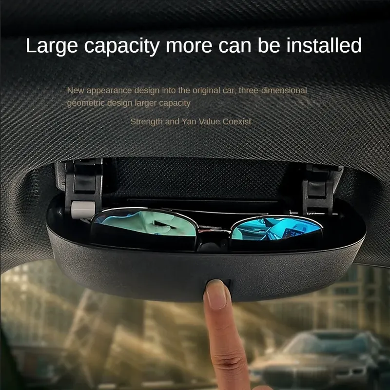 Uchwyt na okulary do BMW - Wielofunkcyjny schowek na okulary/monety/karty, ABS z podkładką antywibracyjną (3 kolory)