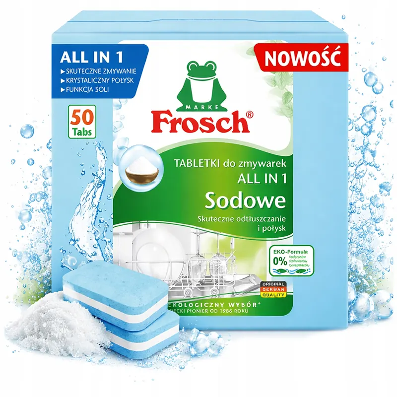 Tabletki Do Zmywarki Frosch Niemieckie Kapsułki Sodowe 50 Sztuk All In One