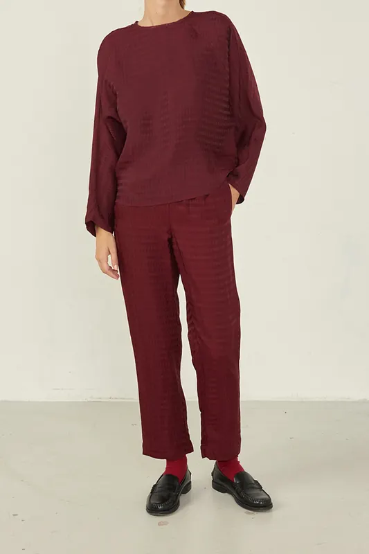 American Vintage Bukbay Top Cardinal Maat: XS/S | Longsleeves Outlet | Dames
