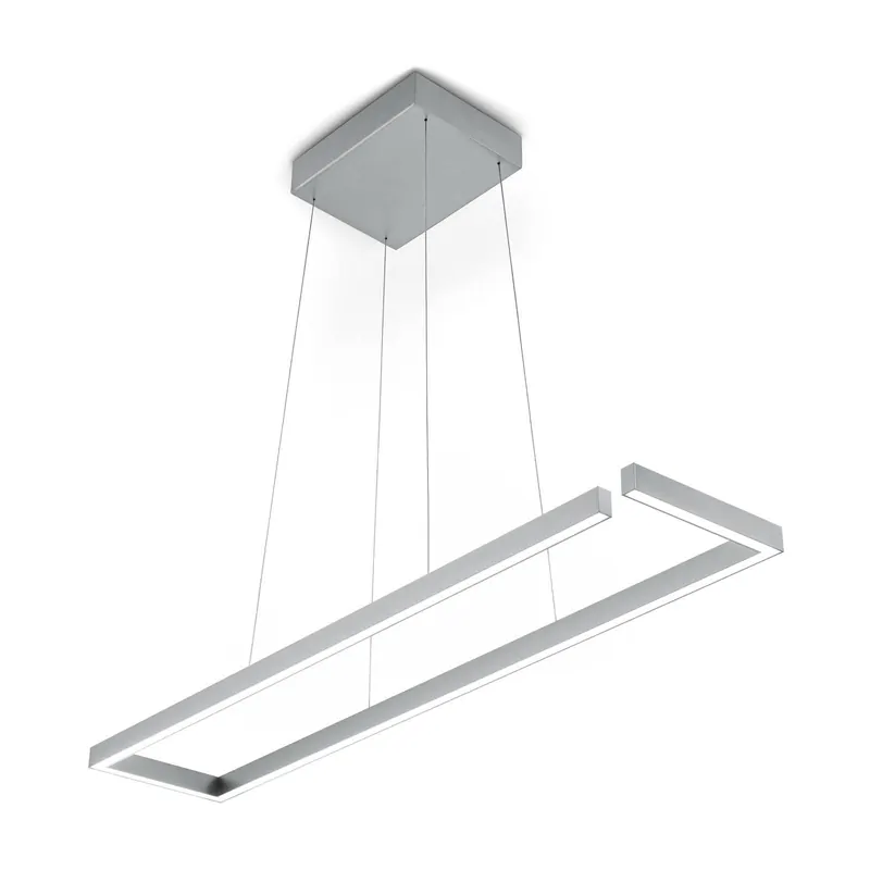 Lampa wisząca LED Marisa-100, matowy nikiel, 100 x 20 cm
