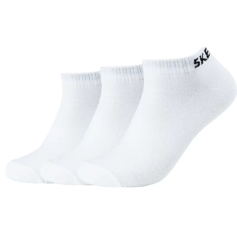Skechers 3PPK Mesh Ventilation Socks SK43022-1000, Unisex, Białe, skarpetki, bawełna, rozmiar: 35-38