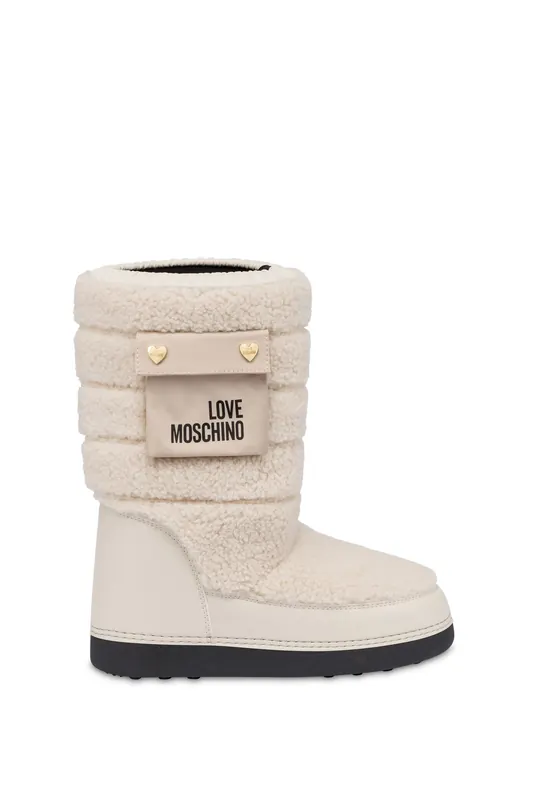 Moschino Snow Boots In Soft Quilted Fabric White Maat: 39/40 | Laarzen Outlet | Dames | Wit