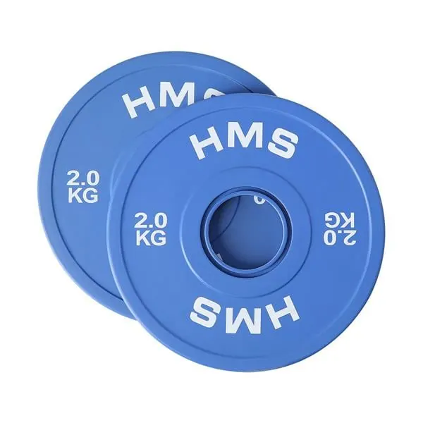 HMS obciążenie olimpijskie do siłownie zestaw 2x2kg CBRS niebieskie
