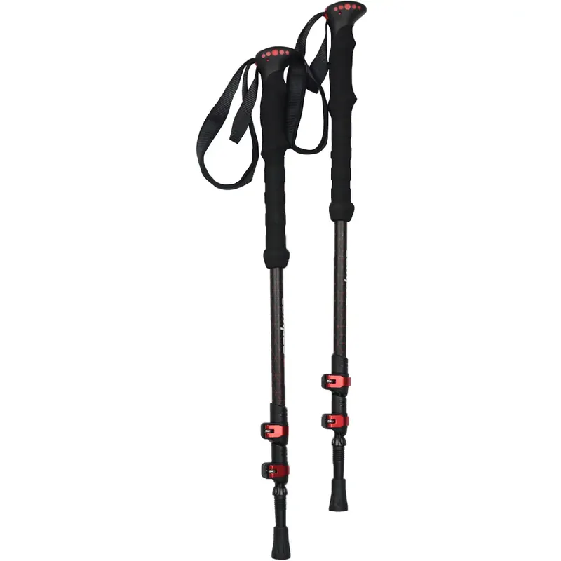 Campus Stetin Trekking Poles CU0703321218, Unisex, Czarne, kijki trekkingowe, aluminium, rozmiar: One size