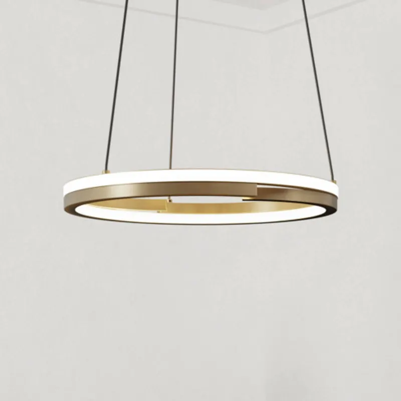 Żyrandol LED EGLO MEZZOMONTE, kolor brązowy, Ø 48 cm, CCT