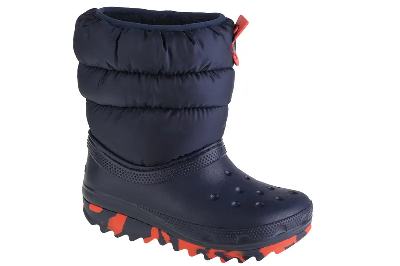 Crocs Classic Neo Puff Boot Kids 207684-410, Dla chłopca, Granatowe, śniegowce, syntetyk, rozmiar: 30/31