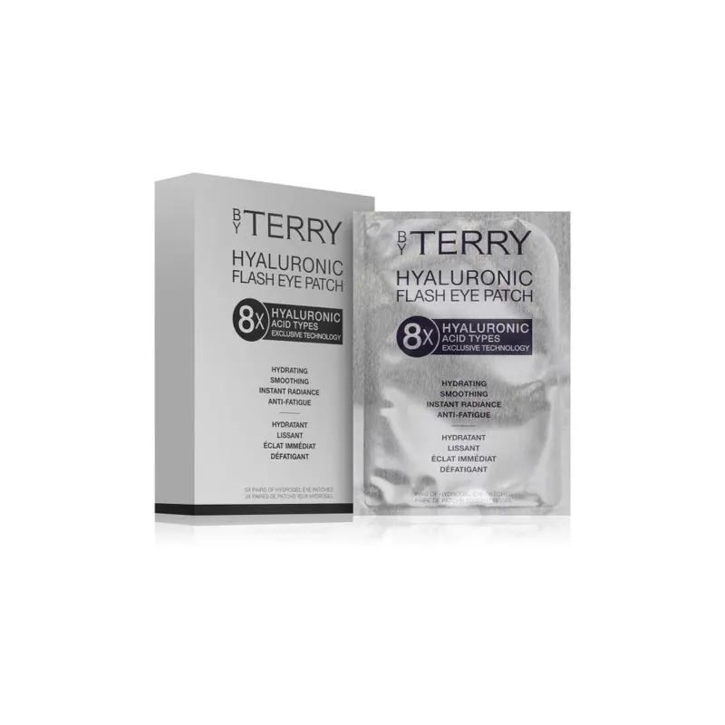 By Terry Hyaluronic Flash Set żelowe plastry ujędrniające na okolice oczu z kwasem hialuronowym 5×8 sztuk