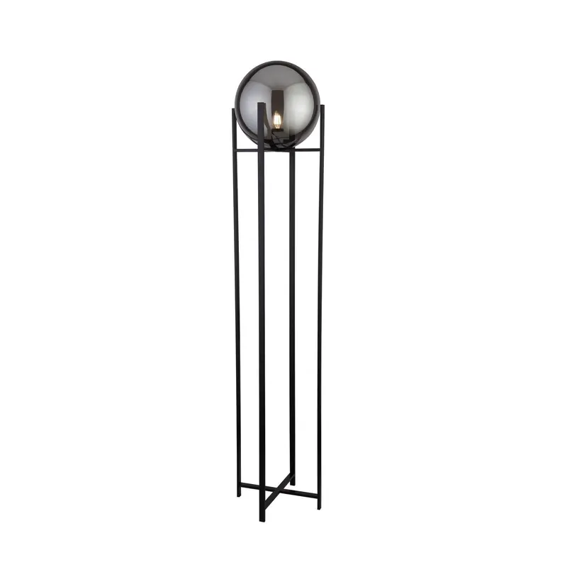 Lampa stojąca Amsterdam ze szklanym kloszem