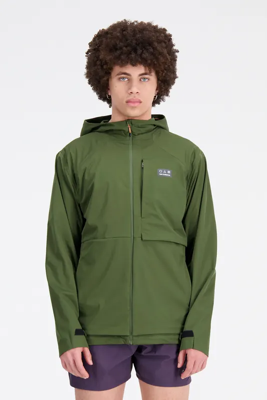 New Balance Waterproof Jacket Kombu Maat: XXL | Regenjassen Outlet | Heren | Groen
