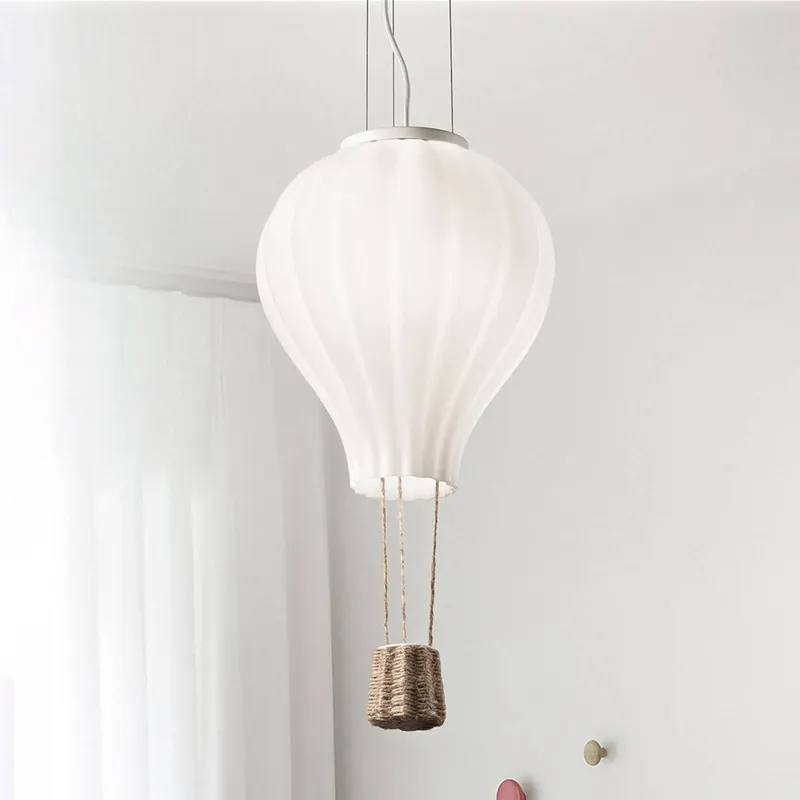 Żyrandol Ideal Lux Dream Big, biały, szkło opalowe, Ø 30 cm