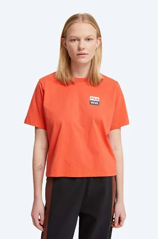 Wood Wood t-shirt bawełniany Steffi T-Shirt x Fila